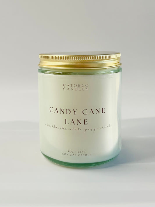 Candy Cane Lane | Clear Jar Candle