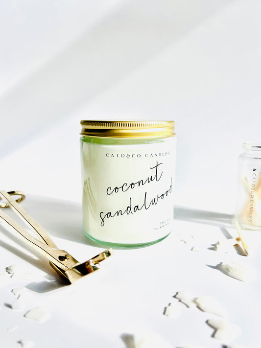 Coconut Sandalwood | Clear Jar Candle