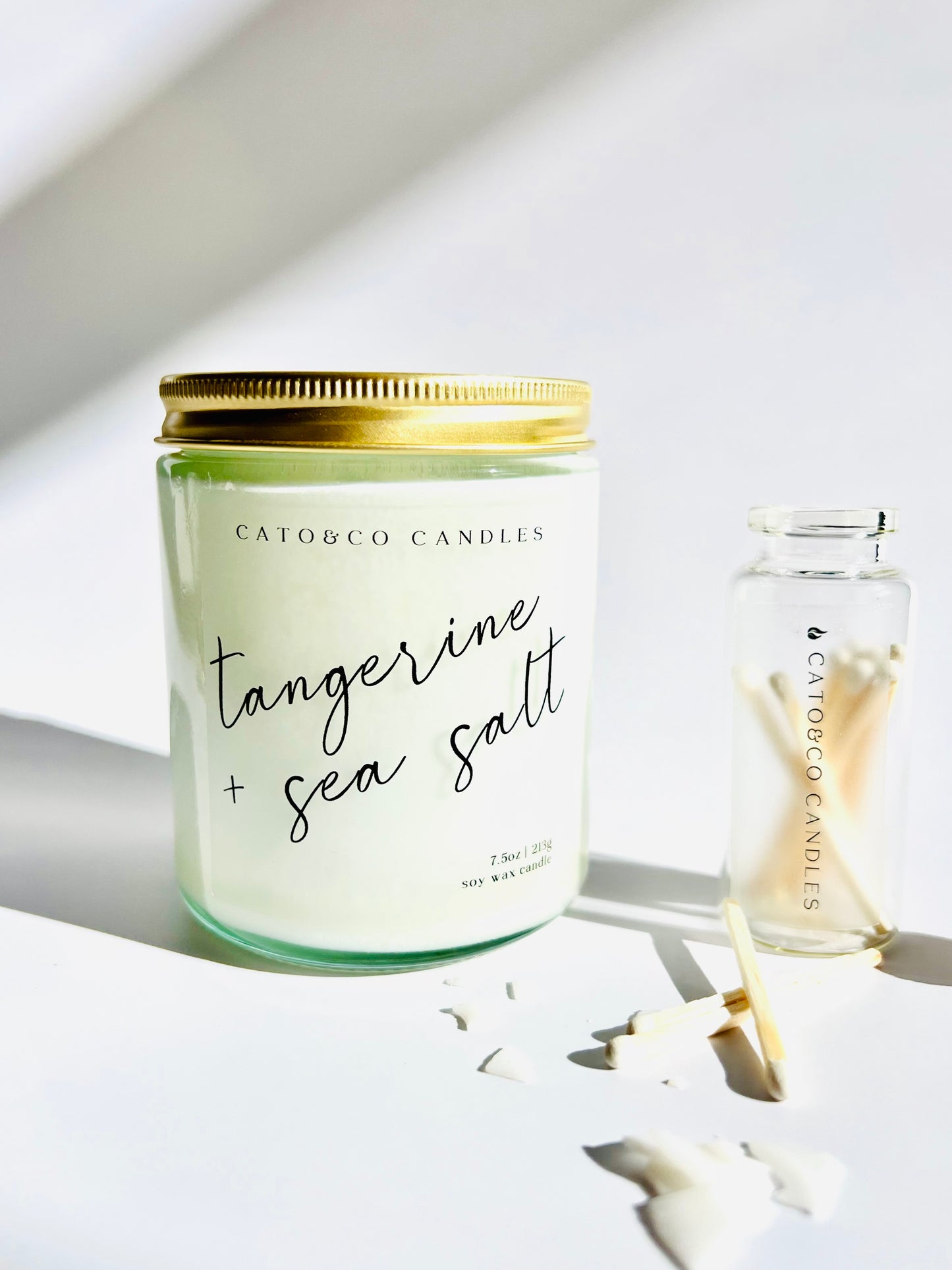 Tangerine + Sea Salt | Clear Jar Candle