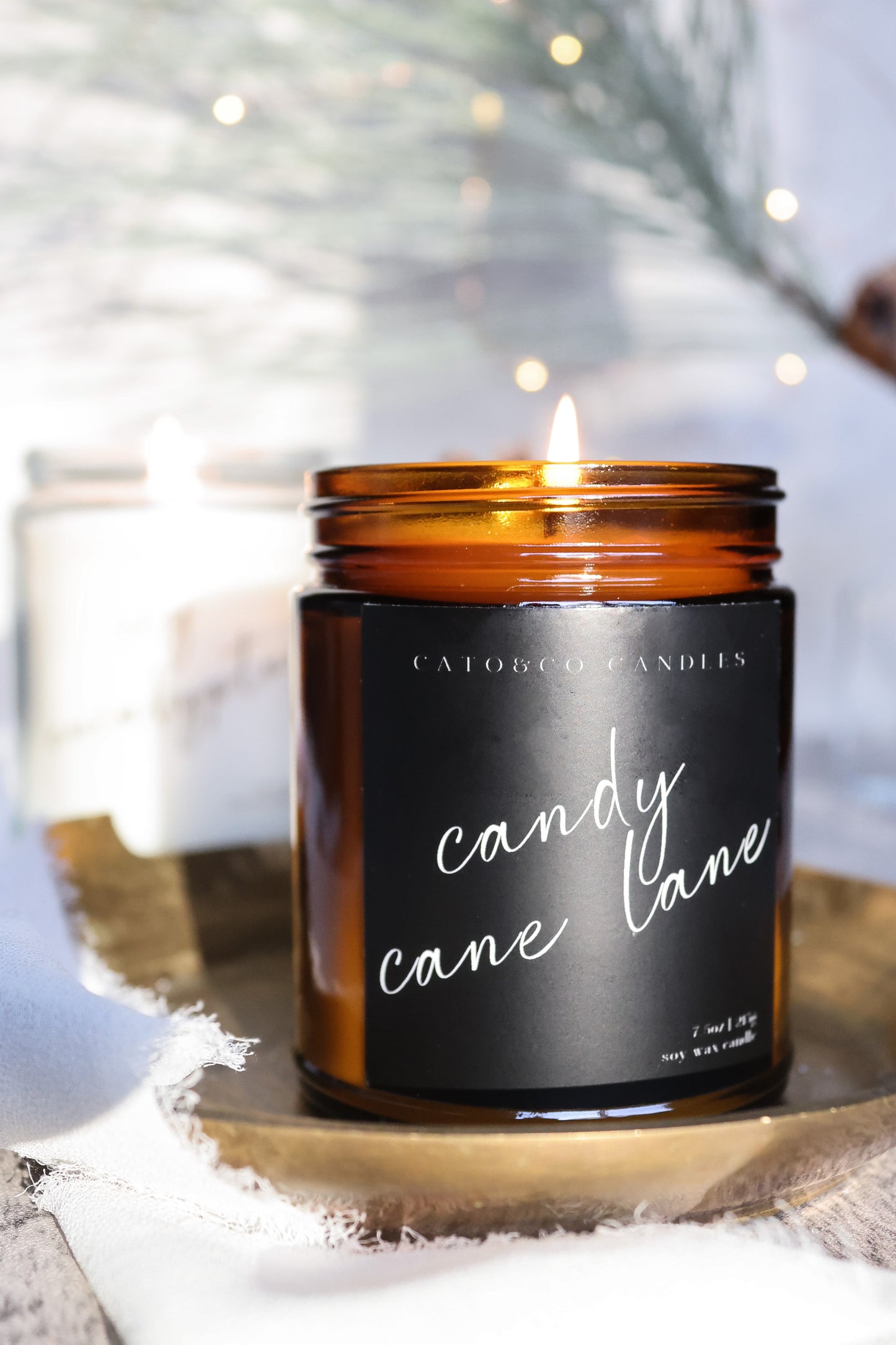 Candy Cane Lane | Amber Jar Candle