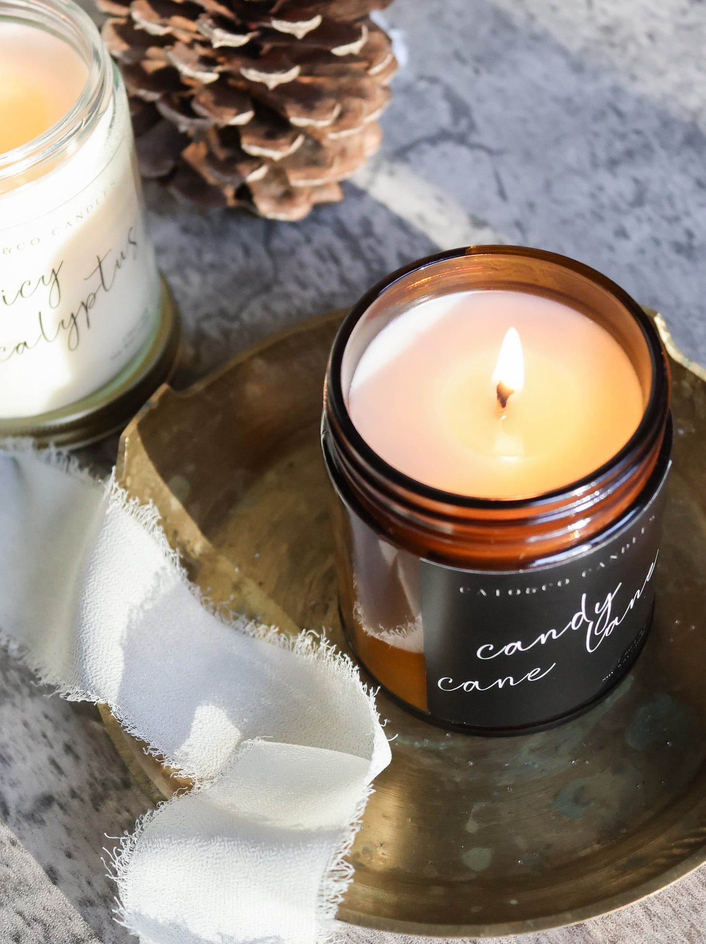 Candy Cane Lane | Amber Jar Candle