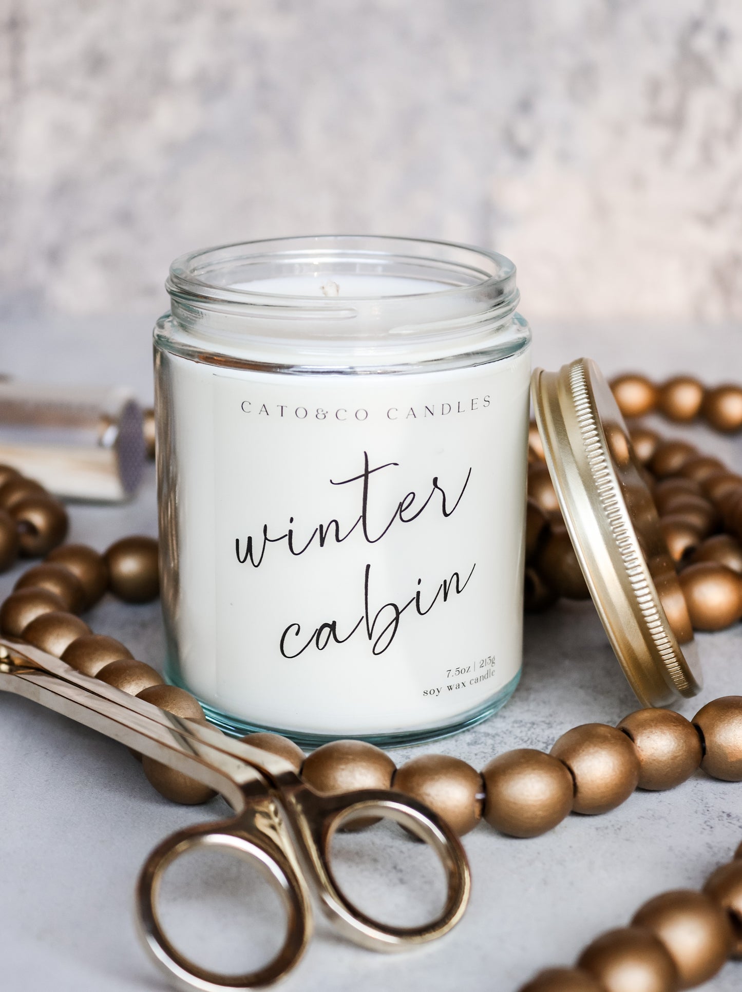 Winter Cabin | Clear Jar Candle