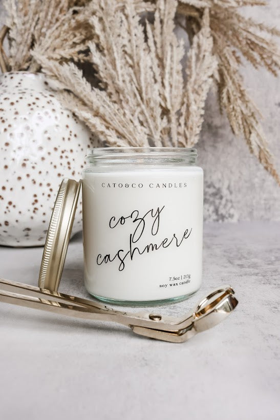 Cozy Cashmere | Clear Jar Candle