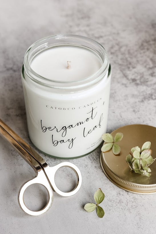 Bergamot + Bay Leaf | Clear Jar Candle