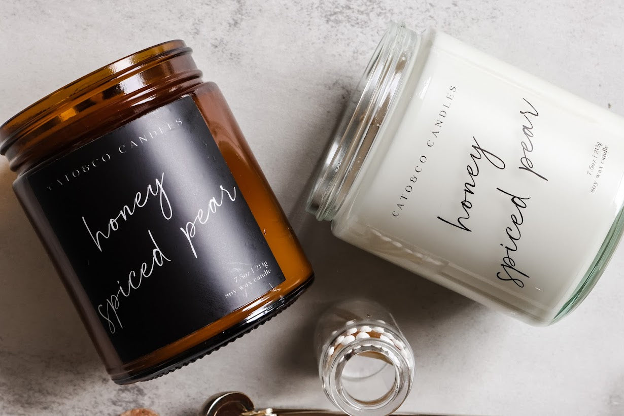 Honey Spiced Pear | Clear Jar Candle