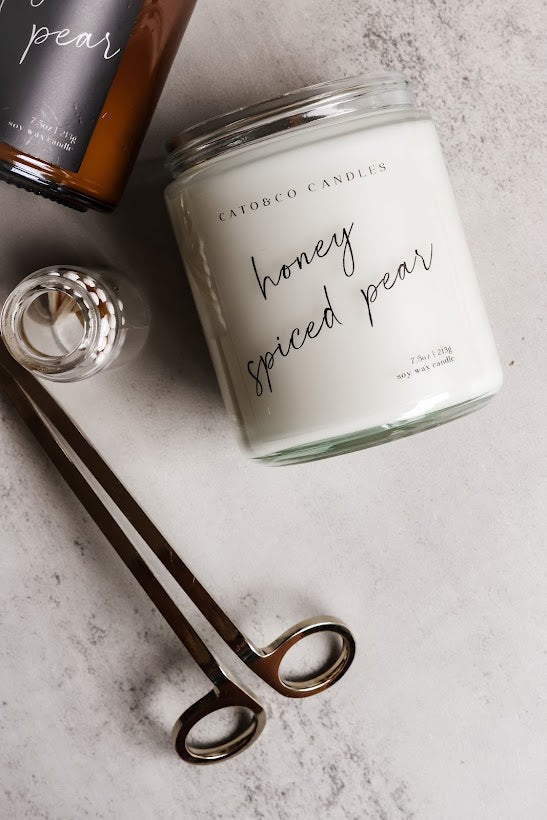 Honey Spiced Pear | Clear Jar Candle