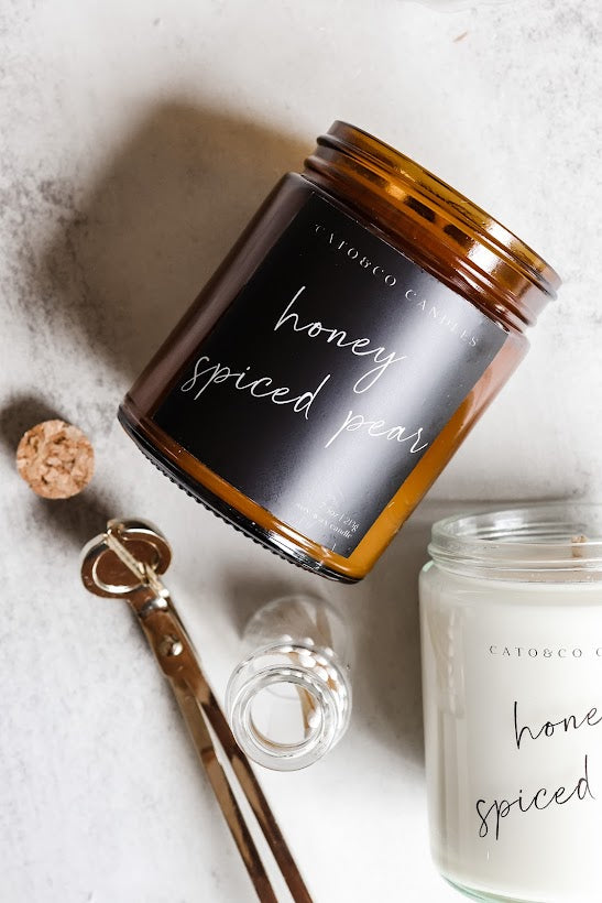 Honey Spiced Pear | Amber Jar Candle