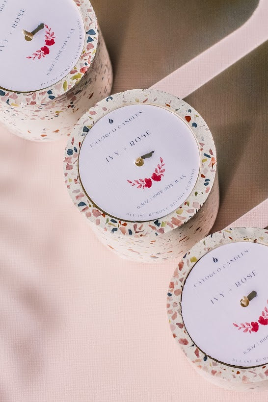 Ivy + Rose | Terrazzo Candle